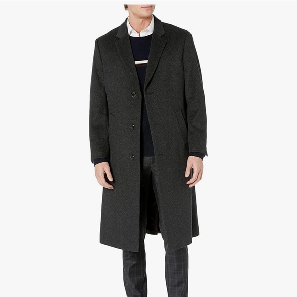 Adam Baker Single Breasted Luxury Wool Coat - Picture 1 of 9